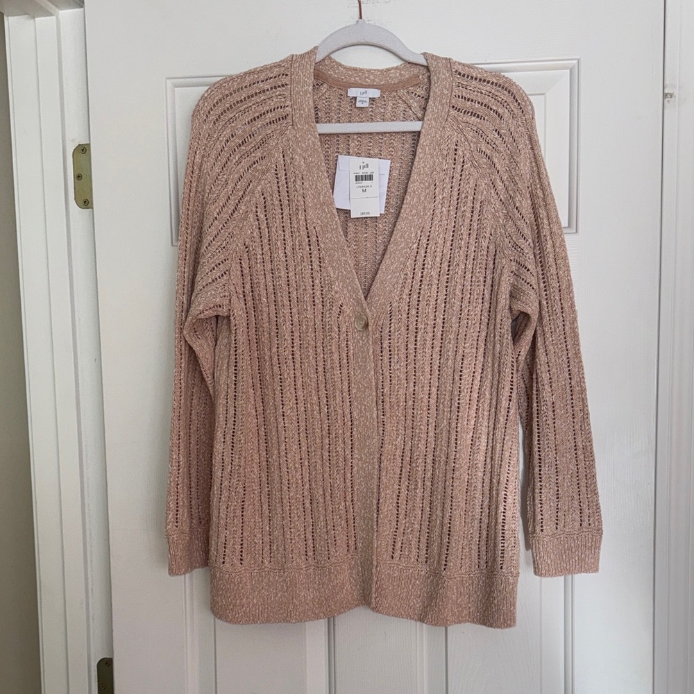 J. Jill Women's Blush Cardigan Sweater